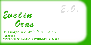 evelin oras business card